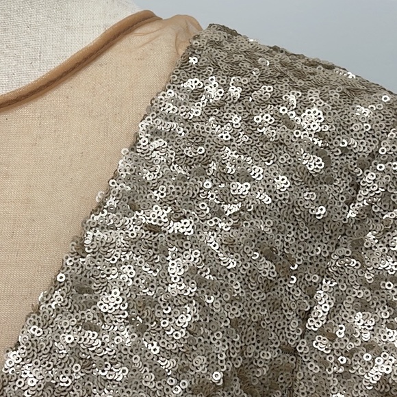 Dress The Population Sequined Dress, Pale Blush, Large - Picture 4 of 14